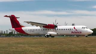 ATR 72-600 - LV-GUG - Avianca Despegando de Aeroparque