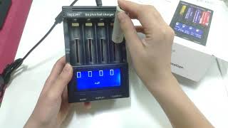 Vapcell S4 plus 3A*4 total 12A ! (ลงคลิปใหม่ค่ะลงผิดไป)