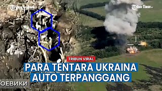 Tembakan Akurat Artileri Rusia Bak Memanggang Parit Tentara Ukraina