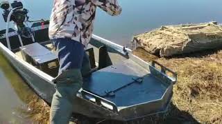 Обзор.Гибридная лодка болотоход