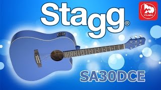 Электроакустическая гитара STAGG SA30DCE