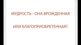 Что такое мудрость?