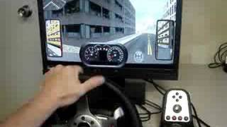 Virtual Driving Simulator "SimuRide 2008" for manual or automatic transmission CDL Truck