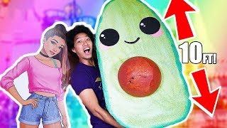 DIY WORLDS LARGEST SQUISHY! HOW TO MAKE AVOCADO SQUISHY!