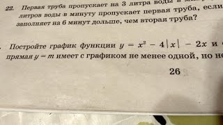 ОГЭ 2020 по математике. Вар. 3. Задание 23 Постройте график функции с модулем
