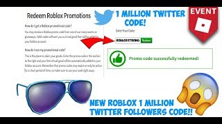 ?⭐*EXPIRED*⭐ ROBLOX 1 MILLION TWITTER FOLLOWERS CODE!!?