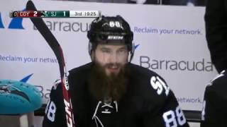 Brent Burns 4 goal 16/17 / Брент Бёрнс 4-й гол 16/17
