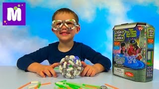 Светящийся конструктор Light Up Links делаем светящийся шар и очки