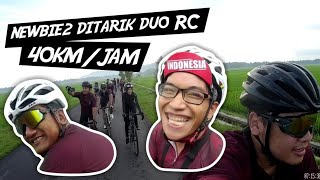 pengalaman pertama nubie gowes 40km/jam dijalan datar | gobar dwdw raphapa ke pantai baru part 1