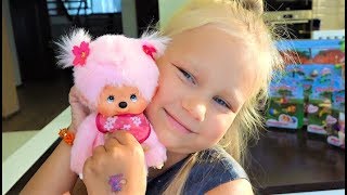 Посылка с милыми МОНЧИЧИ для Алисы ! Monchichi toys for kids