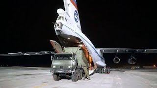 Переброска ПЦР-лаборатории на базе автомобиля КамАЗ в мобильный госпиталь ЦВО в Хакасии