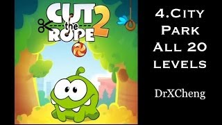 Cut the Rope 2 Walkthrough - All City Park 3 Stars + Medal [HD]