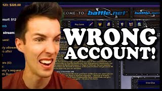 Grubby | "WRONG ACCOUNT!" | Warcraft 3 TFT | UD vs HU | Terenas Stand
