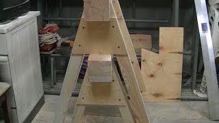 Пильные козлы (sawhorse) design by Matthias Wandel