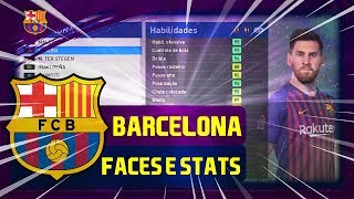 PES 2019 FACES E STATS BARCELONA PEDIDO DE INSCRITO DLC 6.0