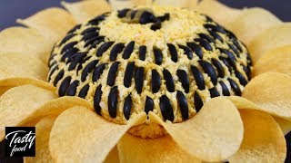 Салат Подсолнух, Яркое Украшение Праздничного Стола!