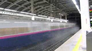 はやて３６号　八戸駅初通過　　ホコリ高き新幹線