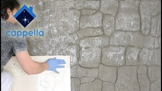 Штамп - матрица Cappella. Имитация камня. Как использовать. Какой использовать раствор.