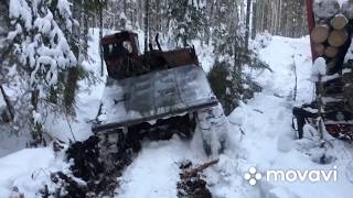 С ДТ-75 снимаем двигатель. Камаз  лесовоз  не поднялся  в гору. ТДТ-55