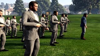 GTA V Michael's clone army against GTA V Cops(5♦)