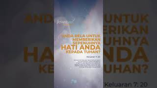 #AyatAlkitab | Memberikan Sepenuhnya Hati Anda Kepada Tuhan?