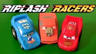 Pixar Cars Riplash Racers Snot Rod the King Lightning McQueen Mini Micro Racecars Review