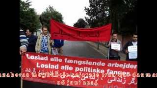 Tazahorat Moghabele Sefarat Iran Dar Danmark 6 Jun 2014