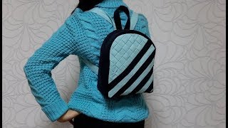 Джинсовый плетёный рюкзак   мешок  Denim braided backpack with your own hands