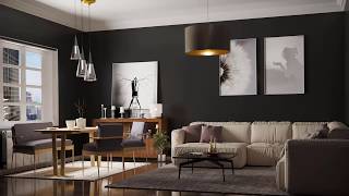 3ds Max  modeling a living room