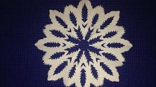 Легкий способ как сделать снежинку | How to make a beautiful Snowflake easily