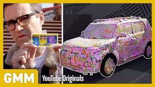 Covering A Car In $4,000 Scratch Off Lottery Tickets