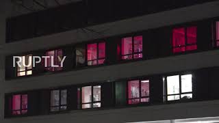 Germany: Bavarian clinic lights rooms with COVID cases with red light