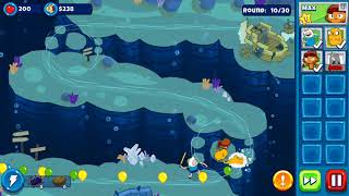Bloons adventure time TD underwater city - pirate in peril - normal stage 3 - chasm of the deep