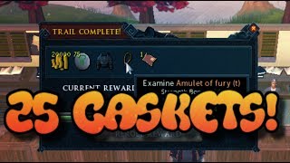 LOOT FROM 25 HARD CLUE CASKETS AT ONCE! [ Runescape 3 ]
