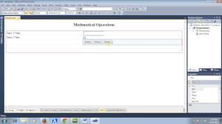 Mathmatical operations using Asp.net with C#.net Language