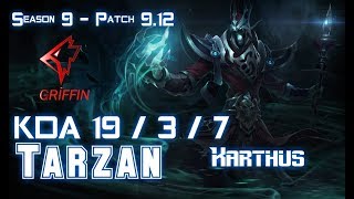 GRF Tarzan KARTHUS vs ELISE Jungle - Patch 9.12 KR Ranked