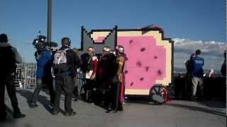 Reporter mispronounces Nyan cat at Flugtag in San Francisco
