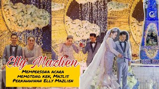 Acara memotong cake majlis perkahwinan Elly Mazlin, persembahan artis Legend!
