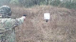 Ракетница СПШ-44 вкладыш 12 калибра длиной 160 мм тест стрельбы Часть-1