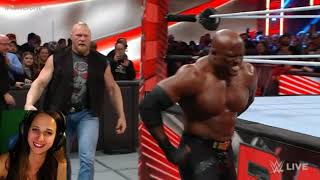 WWE Raw Locker Clearing fight Brock Lesnar and Bobby Lashley 10/17/22