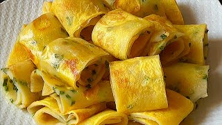 【小穎美食】懶人早餐雞蛋餅做法，5分鐘出鍋，全家人都愛吃，我就一周吃6次