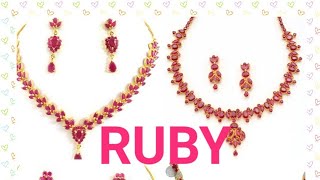 RUBY necklace  sets latest models?