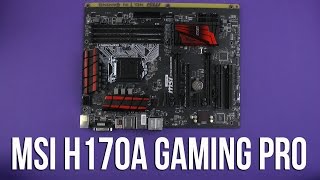 Распаковка MSI H170A Gaming Pro