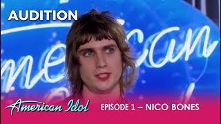 Nico Bones: The Most BIZARRE Rock n' Roll Audition | American Idol 2018