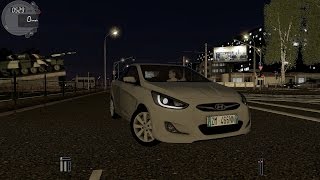 City Car Driving 1.5.2 Hyundai Solaris 2011 NIGHT [G27]