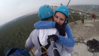 Парный Роупджаминг (ropejumping). Иркутск. Ангарск. Многодетные родители Руслан и Ксюша.