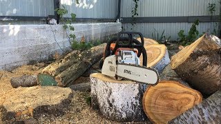 Stihl ms 180 в работе