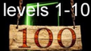 100 escapers levels 1-10 walkthrough HD!!!
