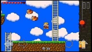 Retro World - walkthrough with secrets - Level 7-2 (Wind World)