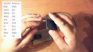 Модуль проигрыватель MP3 обзор Module VS1003 VS1053 MP3